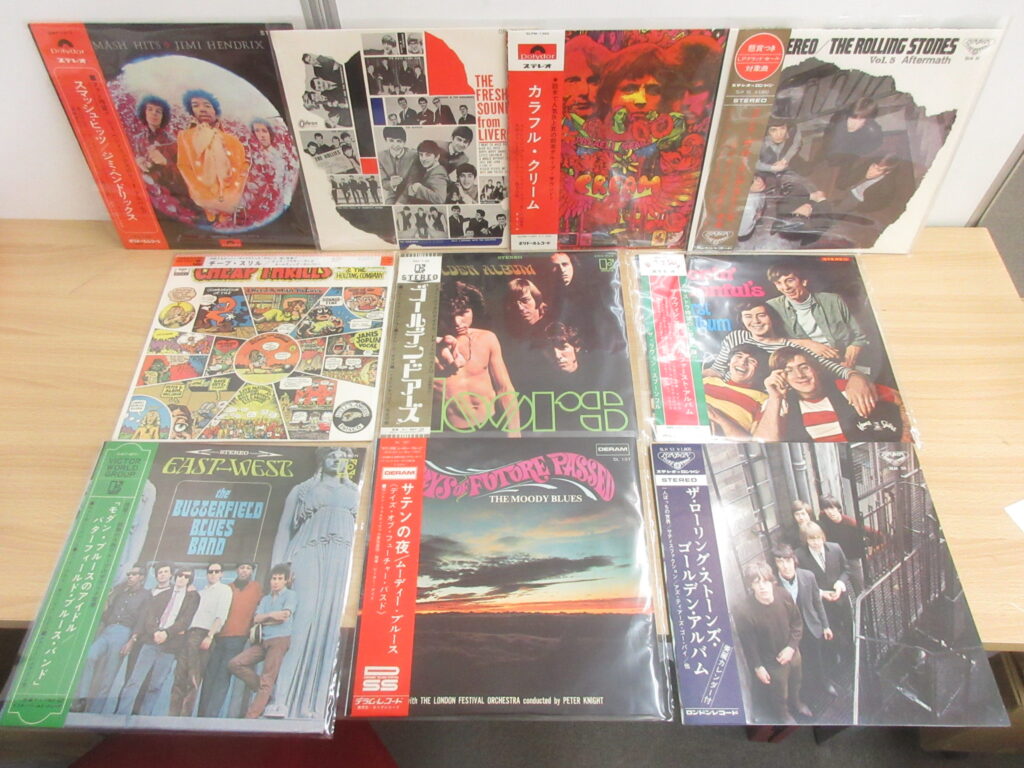 60年代～70年代ロックの国内盤レコード180枚 買取金額: 35万7,300円